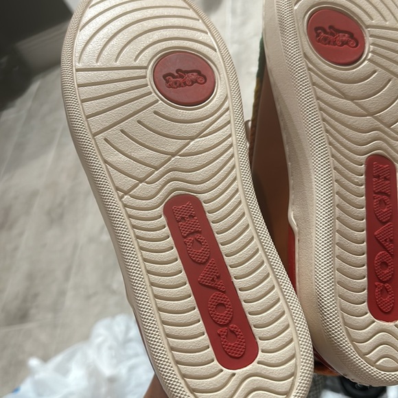 NEW Coach Lowline Crochet Sneakers Ambered Leather Body - Picture 7 of 7